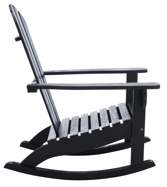 Brizio Adirondack Rocking Chair- Black