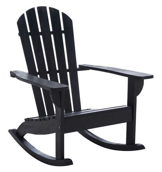 Brizio Adirondack Rocking Chair- Black