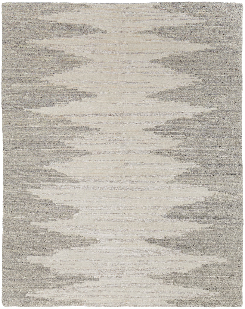 Navaro Modern Gradient Ombre Ivory Tan Area Rug (7'9" x 9'9")