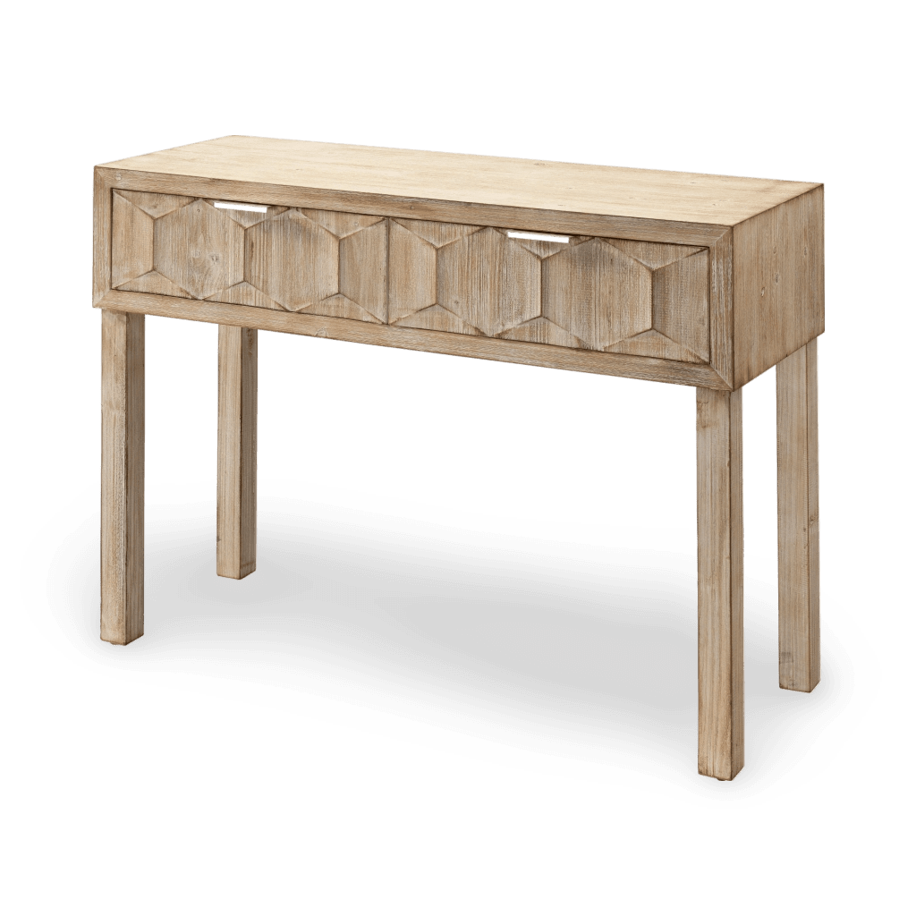 Juniper Two Drawer Console-Grey