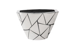Triangle Crazy Cut Planter, Small, Stainless Steel