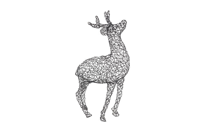 Crazy Wire Deer, Buck