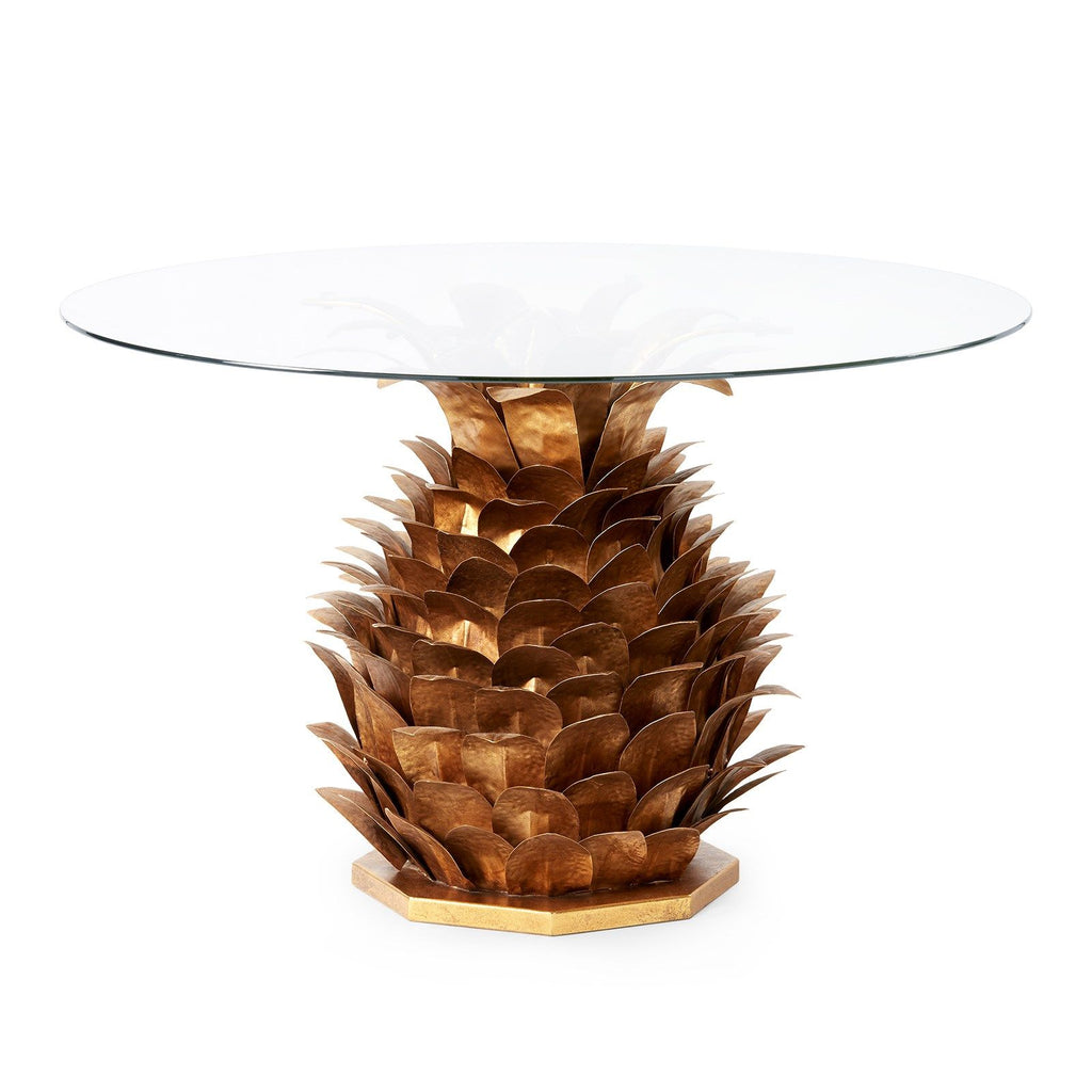 Pineapple Side Cocktail Table, Gold