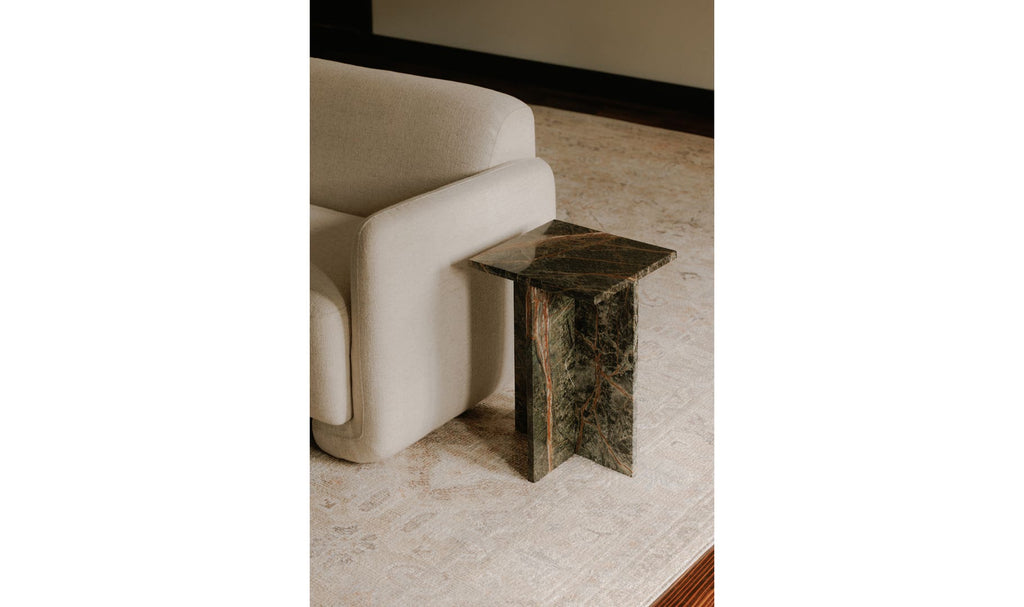 Blair Green Marble Accent Table