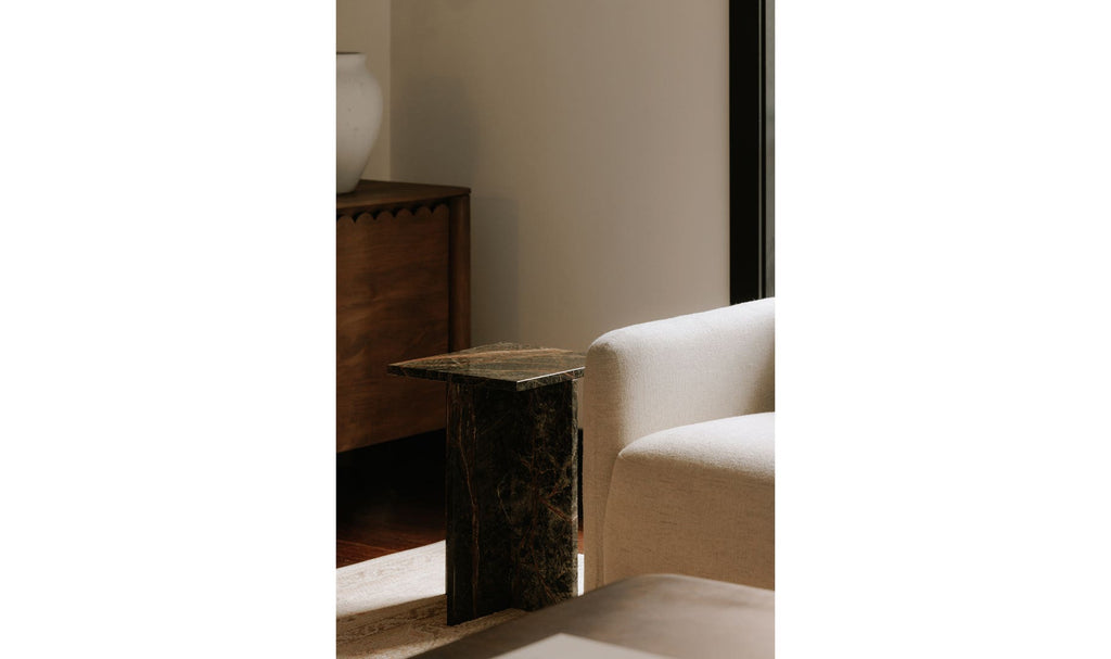 Blair Green Marble Accent Table