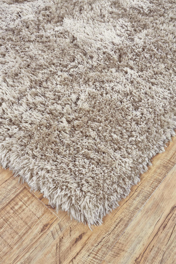 Beckley Transitional Solid Tan Taupe Area Rug (5' x 8')