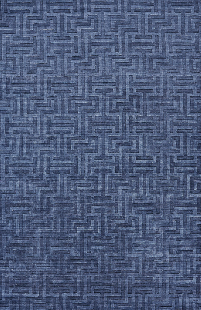 Gramercy Modern Geometric Blue Area Rug (2' x 3' / Pattern 2)