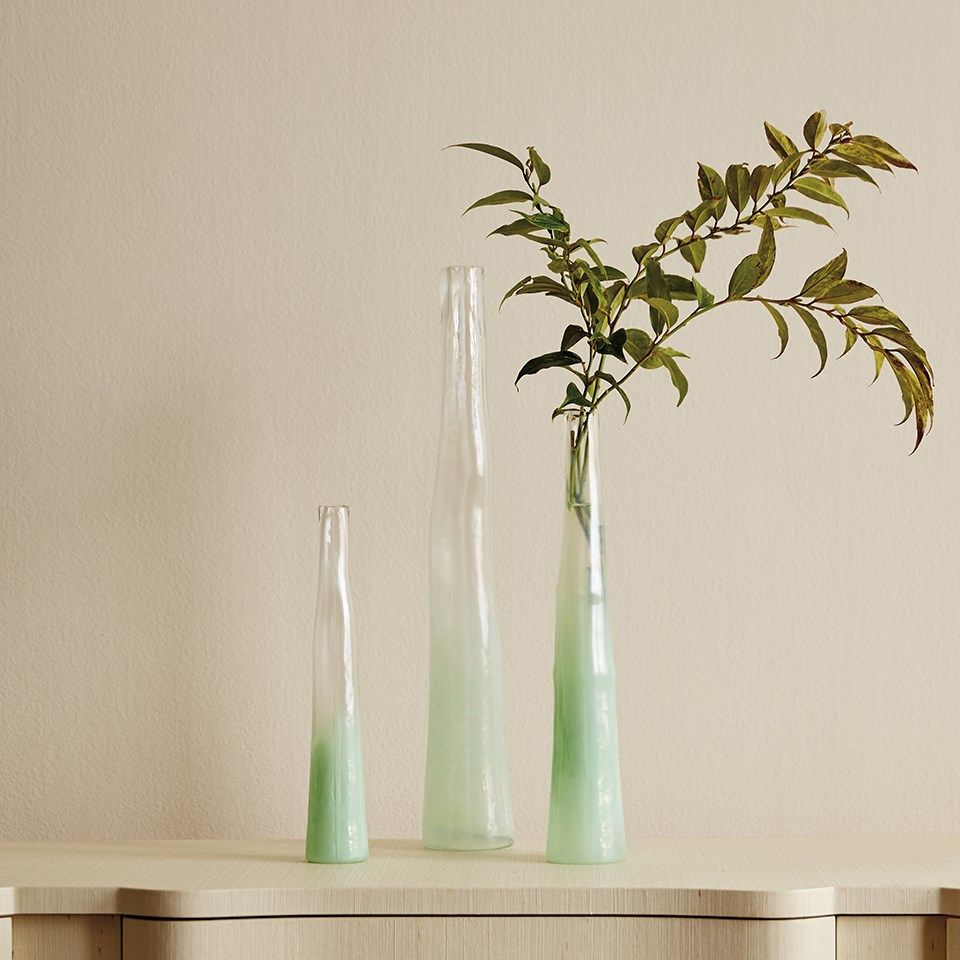 Primavera Set of 3 Vases - Caribbean Green