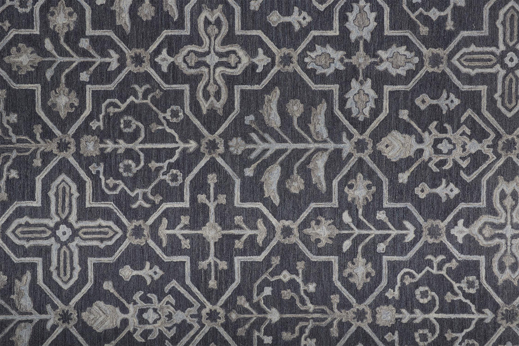 Fallon Traditional Oriental Blue Gray Area Rug (9' x 12')