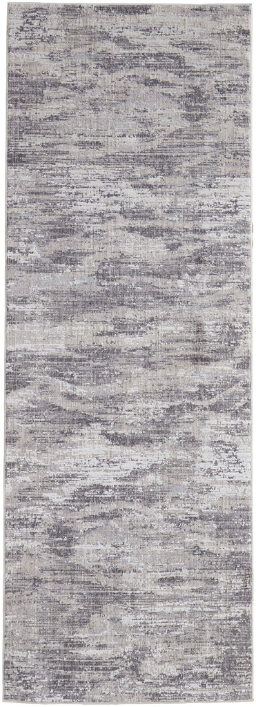 Lennon Transitional Abstract Tan Taupe Gray Area Rug (2'10" x 8')