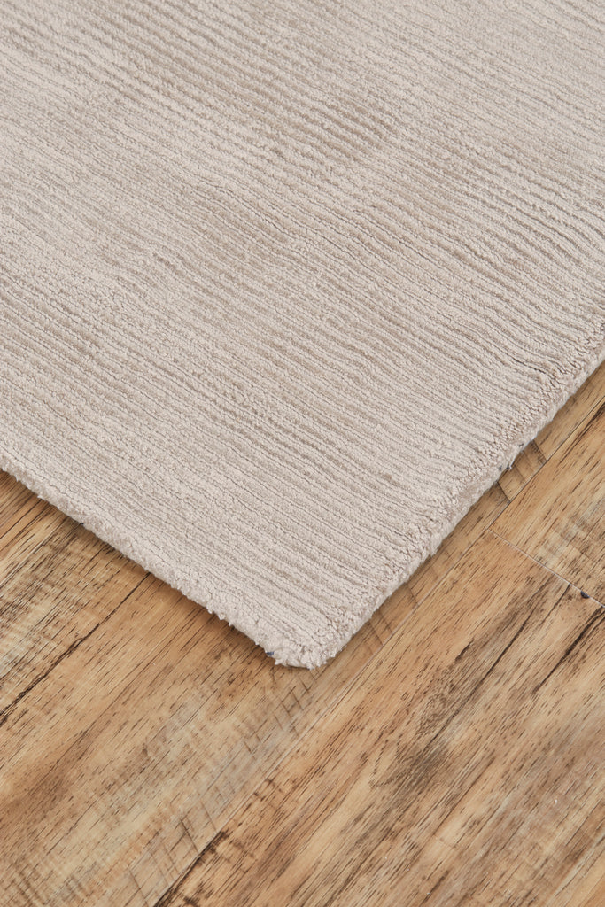 Batisse Modern Solid Ivory Taupe Area Rug (3'6" x 5'6")