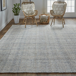 Naples Transitional Solid Ivory Tan Gray Area Rug (12' x 15')