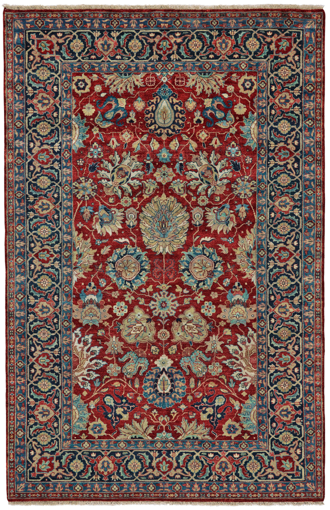 Anoosha Traditional Persian Red Black Blue Area Rug (11'6" x 17'6")