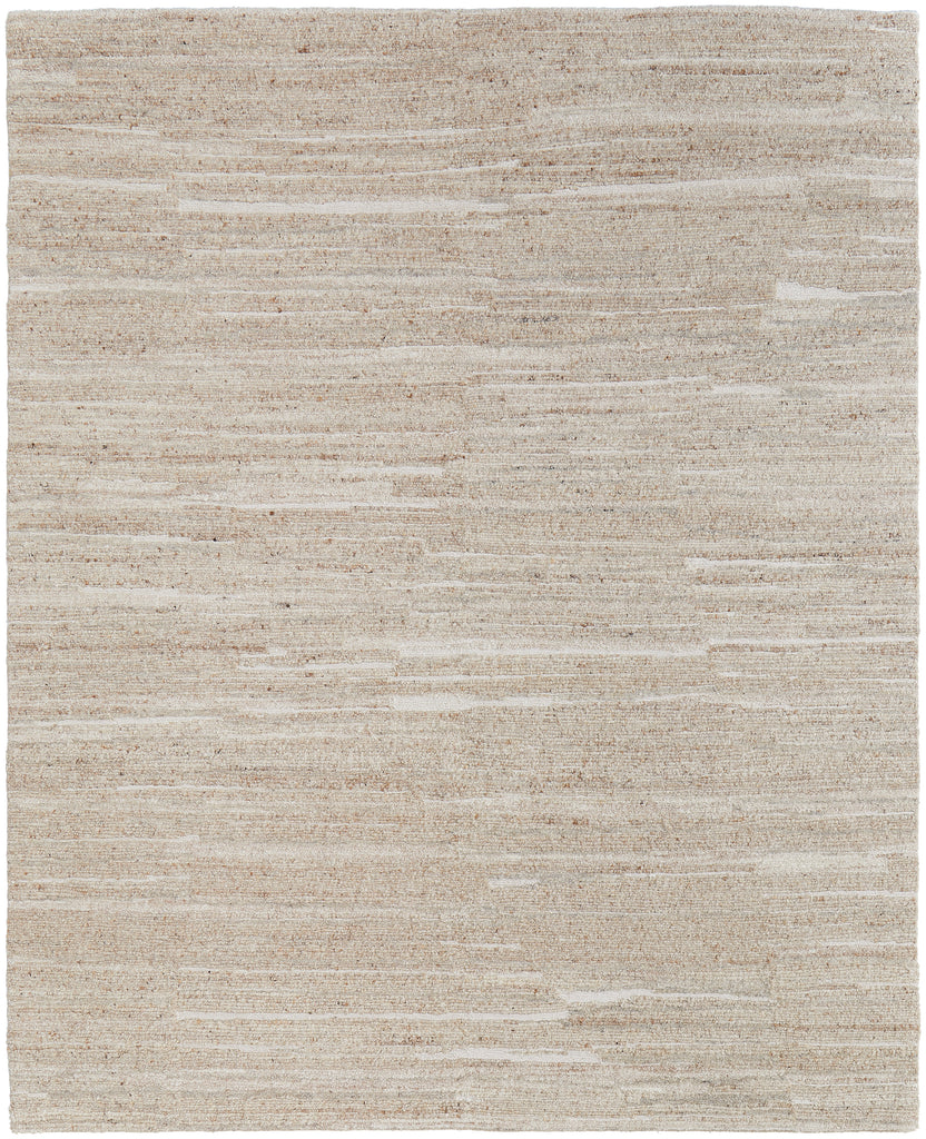 Navaro Modern Distressed Ivory Area Rug (7'9" x 9'9")