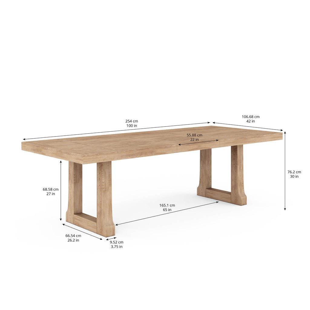 Post Trestle Dining Table