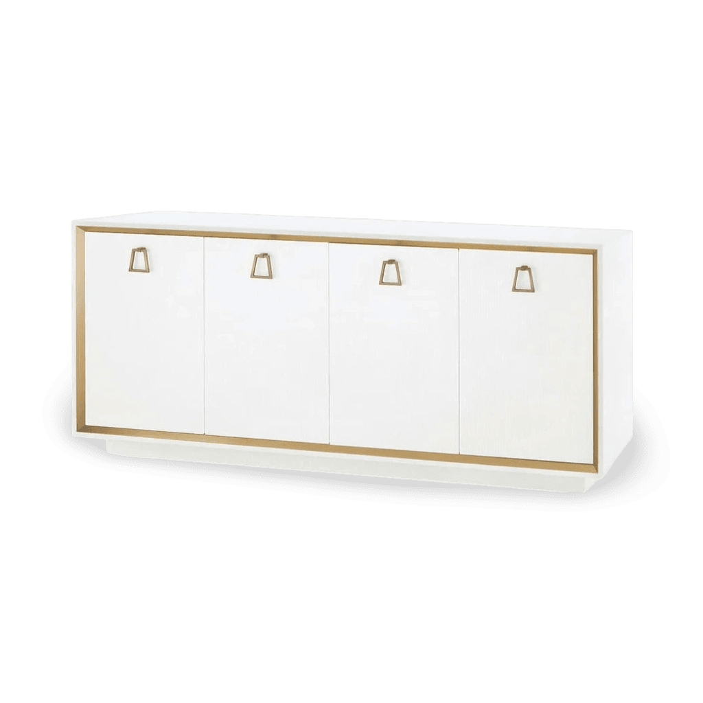 Ansel 4-Door Cabinet - Chiffon White