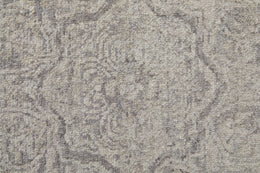 Rowen Transitional Distressed Gray Taupe Ivory Area Rug (9'6" x 13'6")