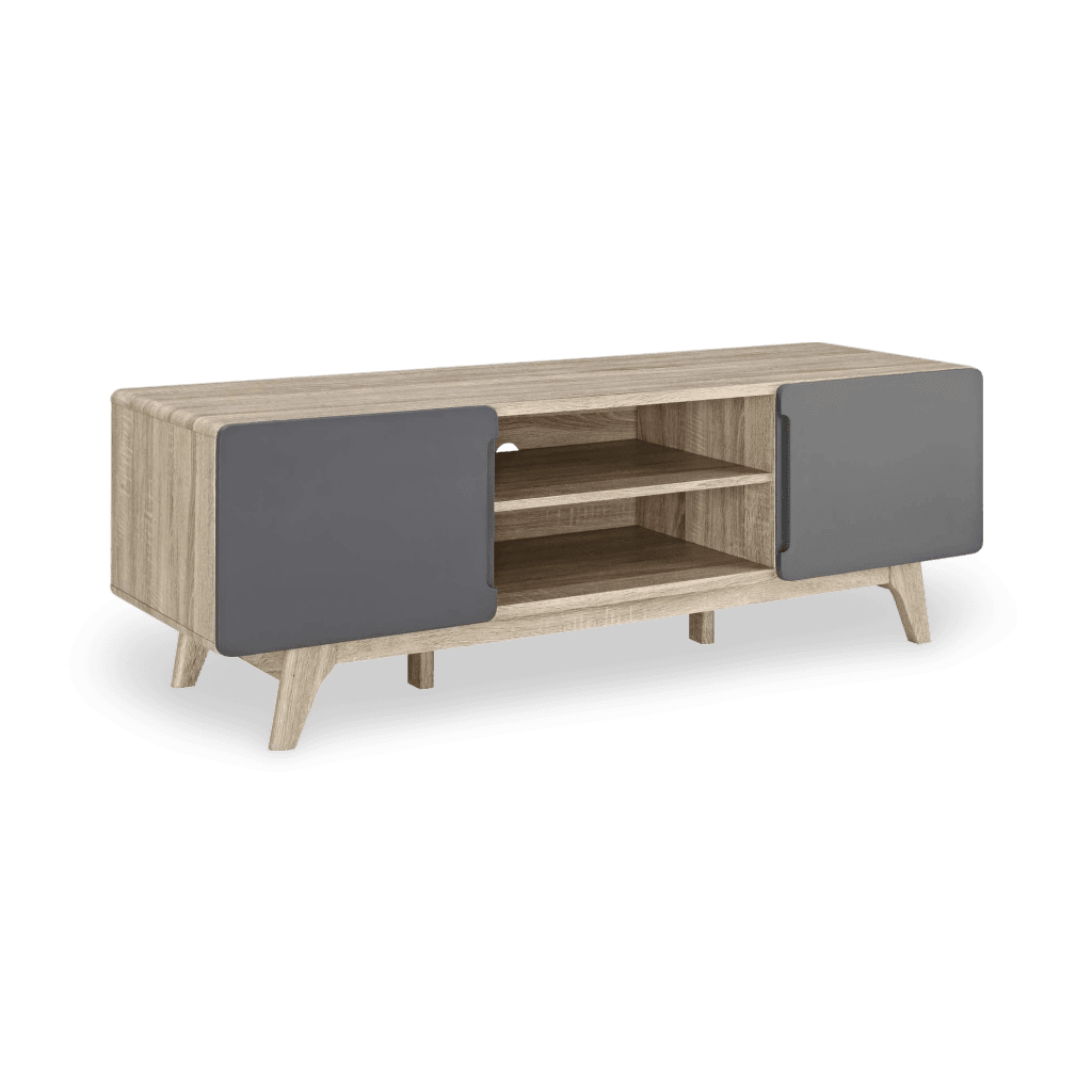 Tread 59" TV Stand in Natural Gray