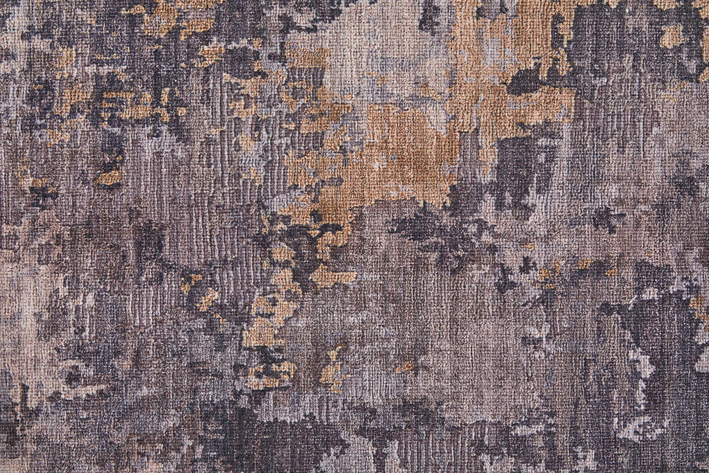 Mathis Transitional Abstract Taupe Tan Orange Area Rug (7'10" x 9'10")