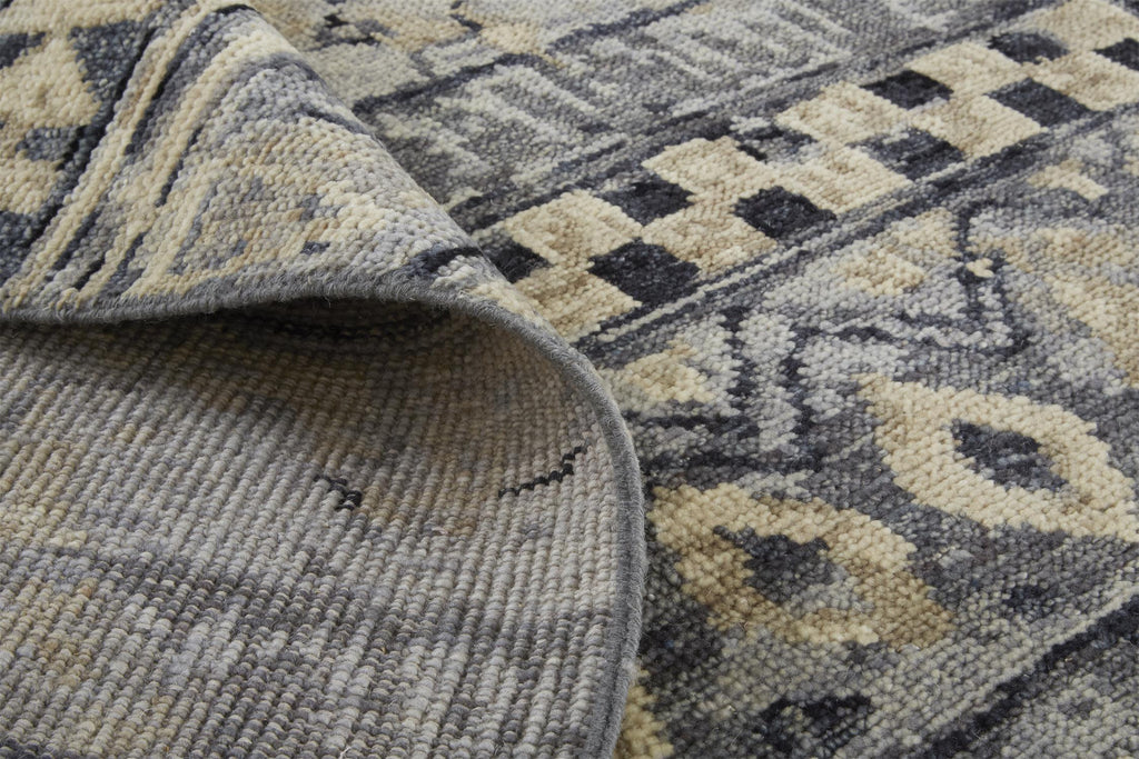 Palomar Transitional Geometric Taupe Gray Tan Area Rug (9'6" x 13'6")