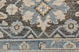 Goshen Traditional Oriental Gray Taupe Blue Area Rug (2' x 3')