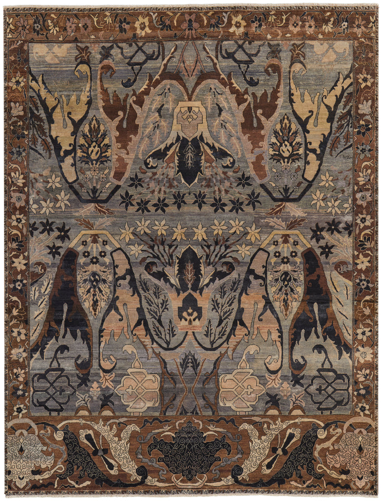 Killian Traditional Persian Brown Gray Tan Area Rug (3' x 5')