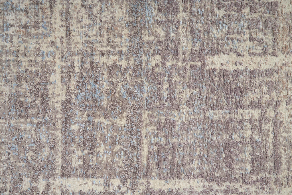 Merril Modern Abstract Taupe Brown Ivory Area Rug (7'9" x 9'9")