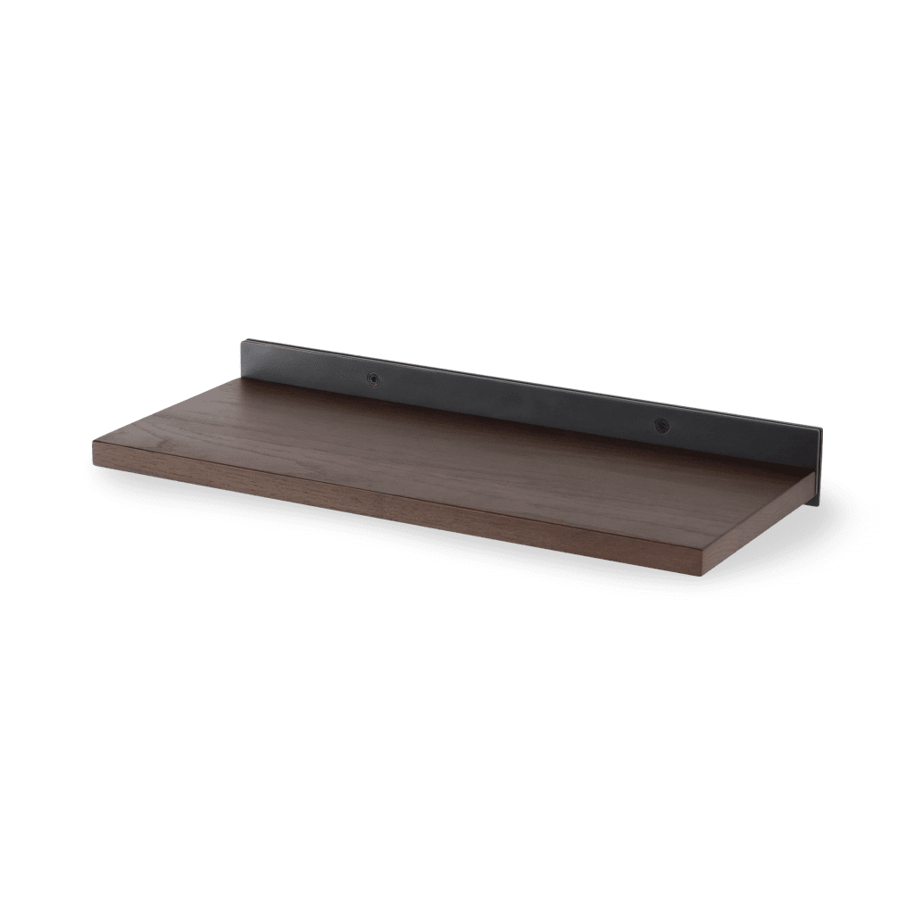 Drift Display Shelving - Wood with Black Steel Bracket - Small