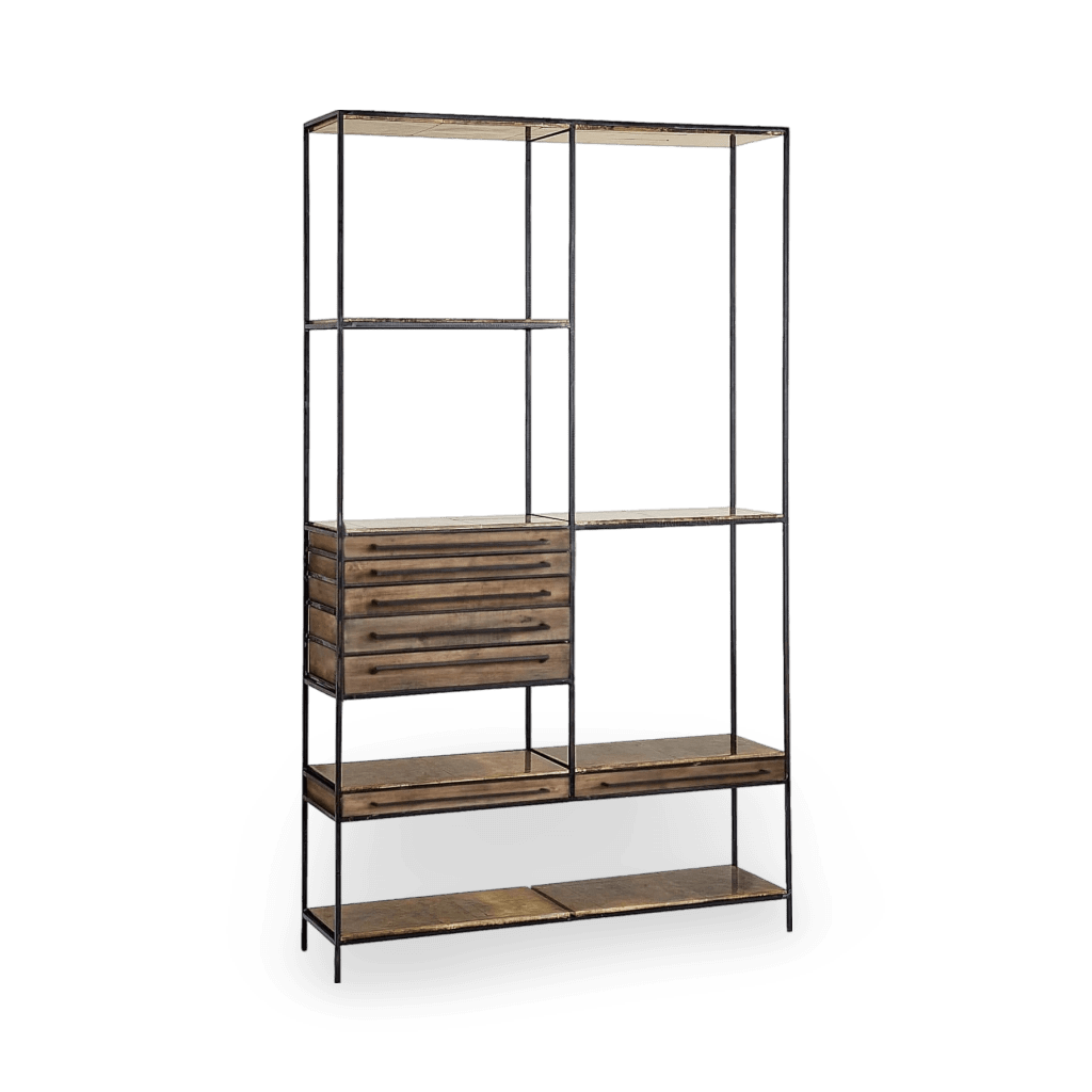 Baxter Etagere - Blackened Iron