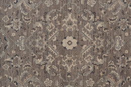 Reddington Traditional Damask Gray Taupe Ivory Area Rug (2' x 3')