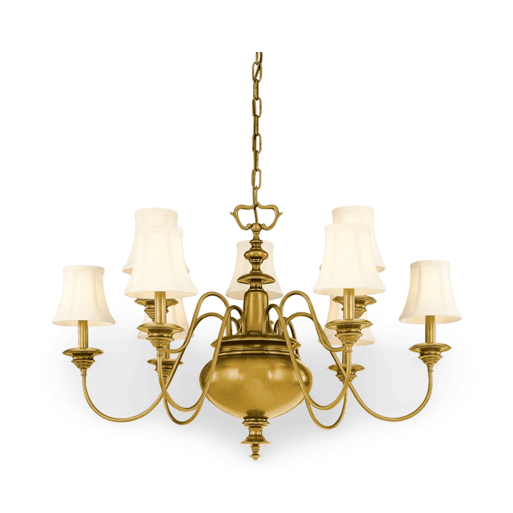 Yorktown Chandelier 36" - Aged Brass