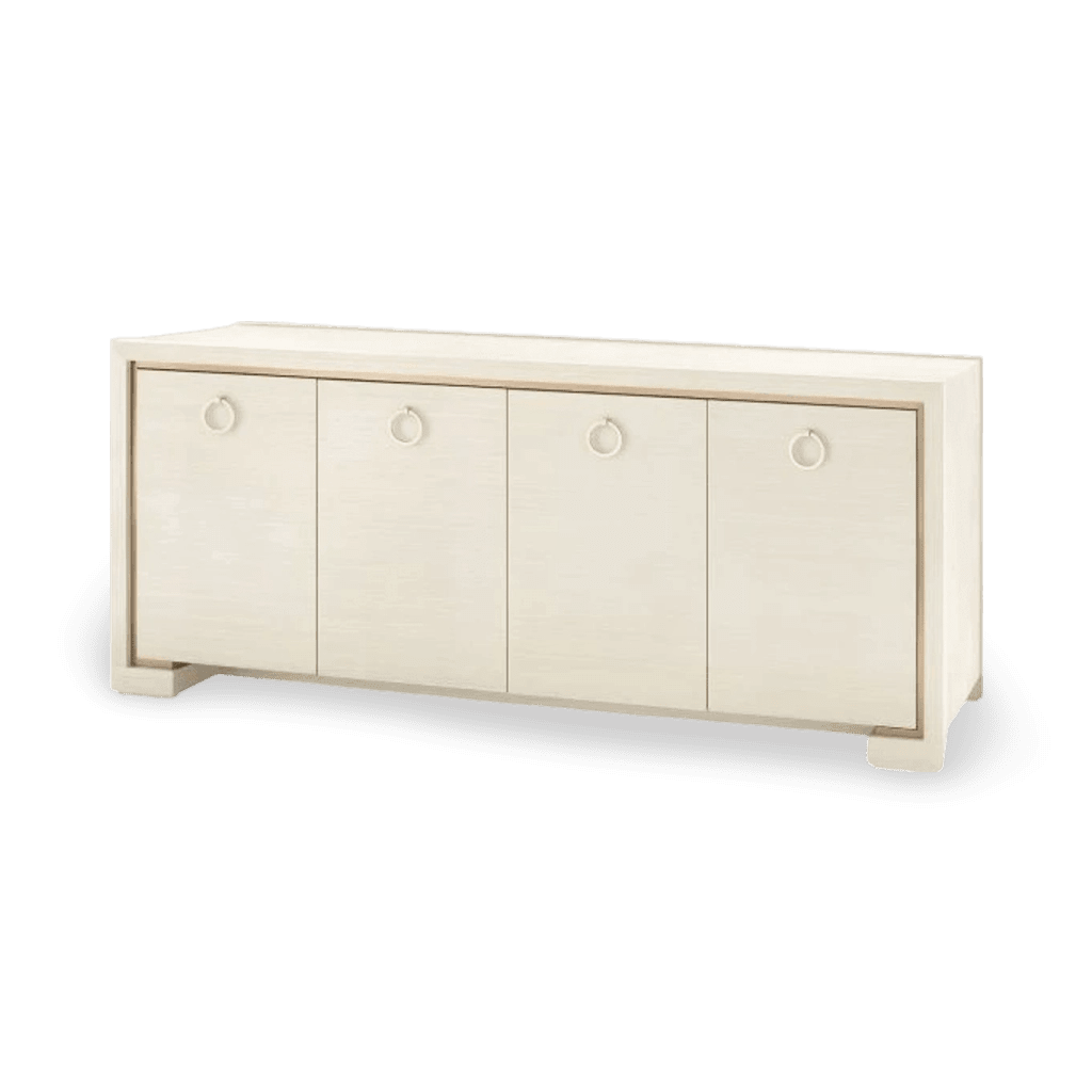 Blake 4-Door Cabinet, Blanched Oak - PULL-OWE-88