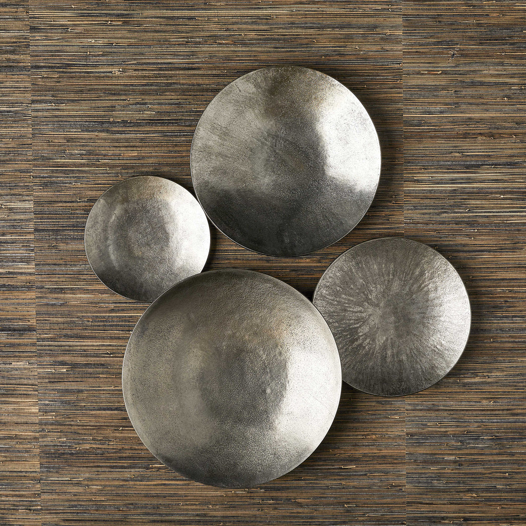 Aitana Metal Wall Decor, Silver, Set of 3