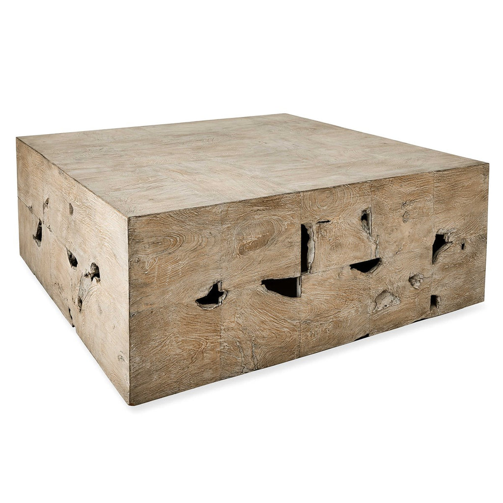 Teak Tac Toe Coffee Table - Light