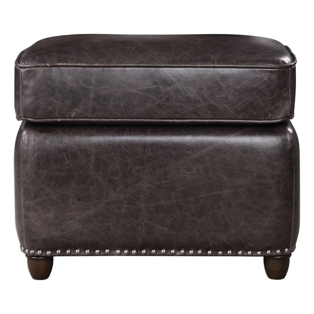 Roosevelt Rectangle Ottoman - Smoke