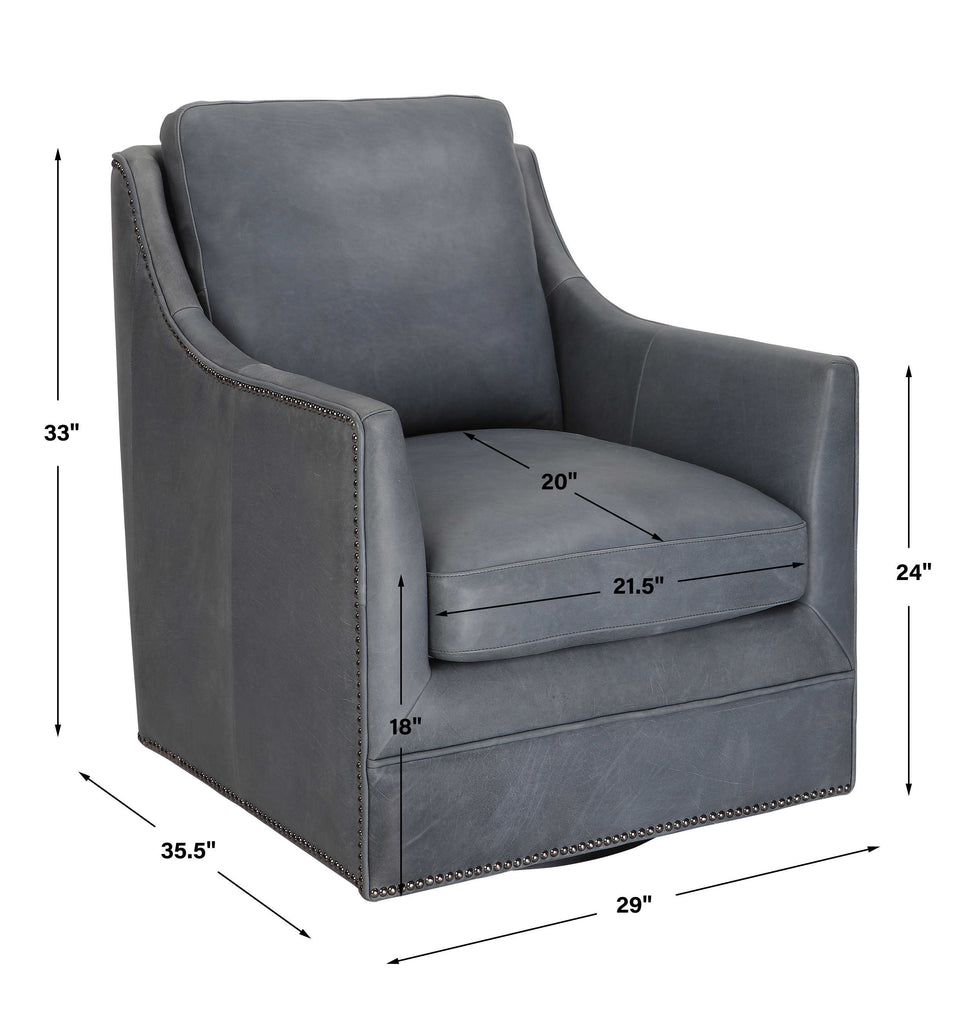 Drift Swivel Chair - Blue