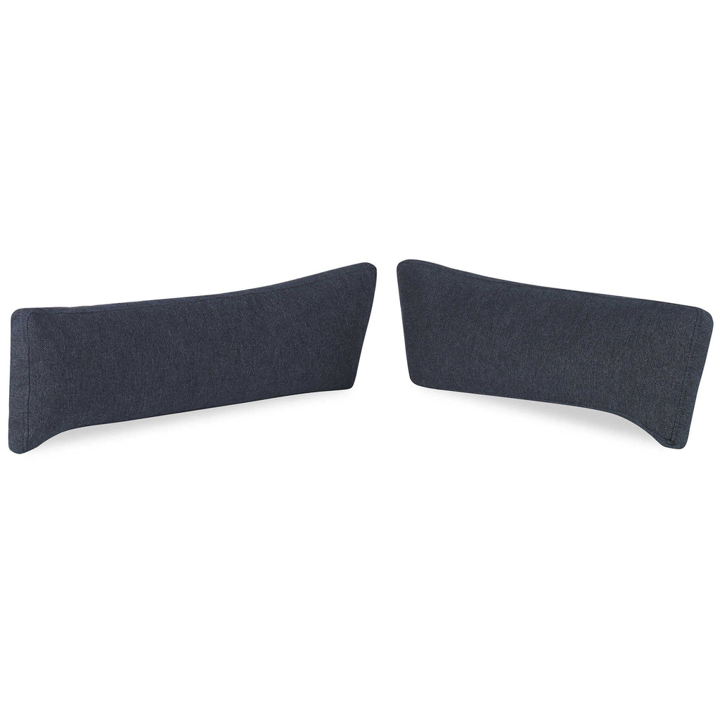 Slope Sofa Corner Pillows, Set of 2, Indigo Twill