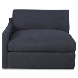 Slope Sofa Sectional, Left Arm Facing Chair, Indigo Twill
