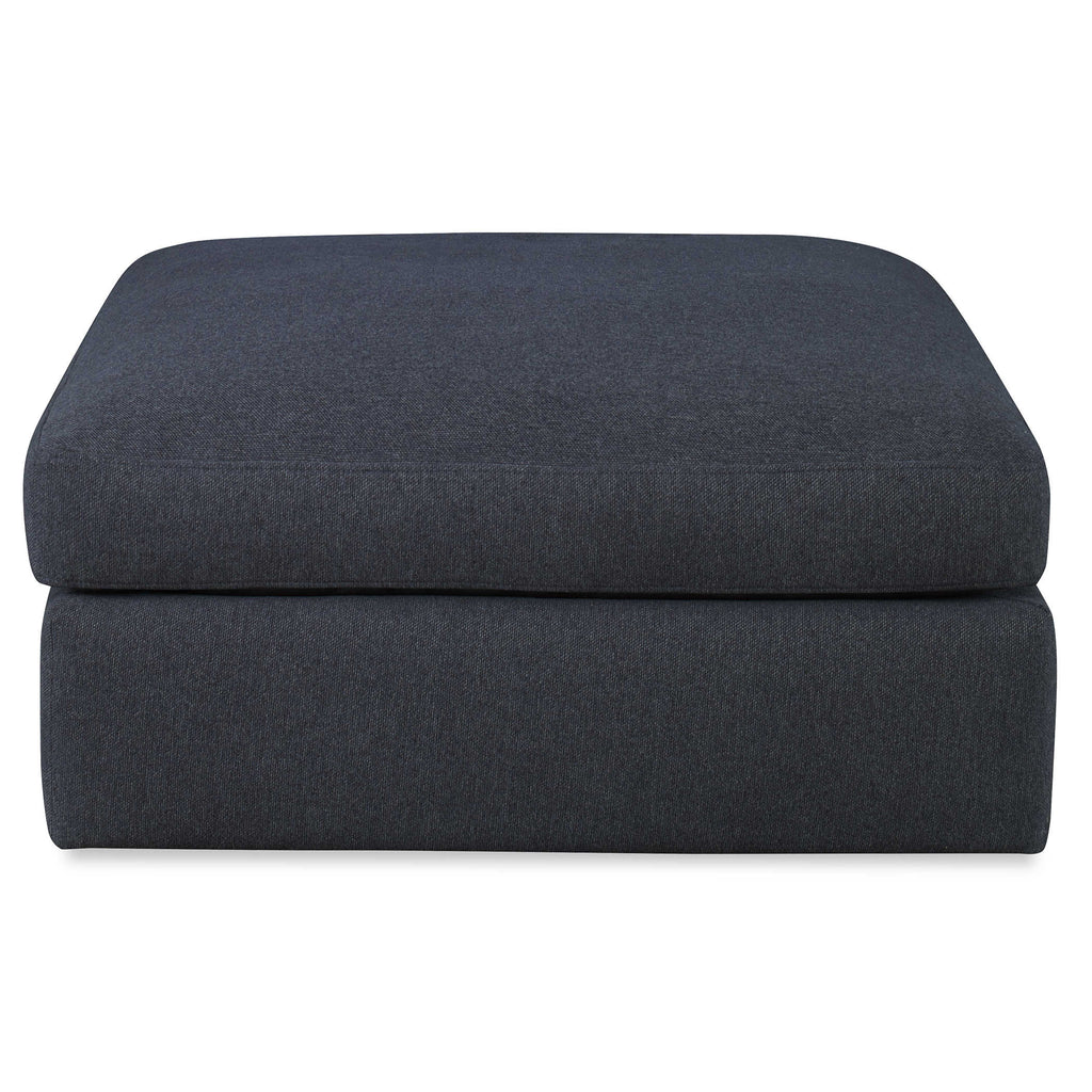 Slope Sofa Sectional, Ottoman, Indigo Twill