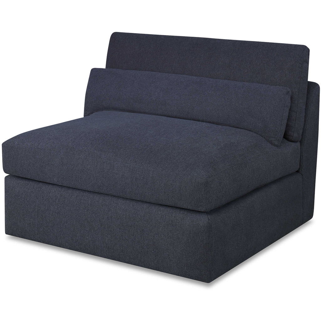 Slope Sofa Lumbar Pillow, Indigo Twill