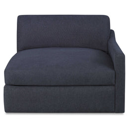 Slope Sofa Sectional, Right Arm Facing Chair, Indigo Twill