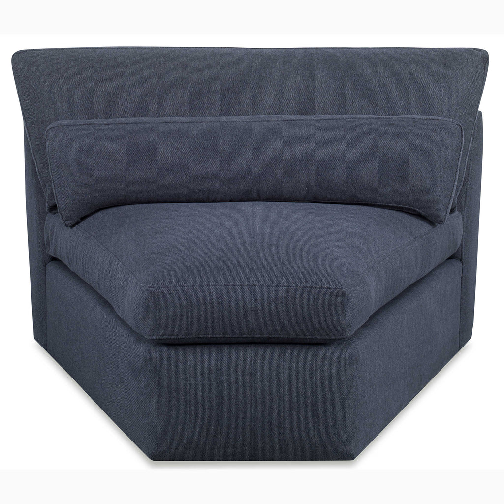 Slope Sofa Wedge Lumbar Pillow, Indigo Twill