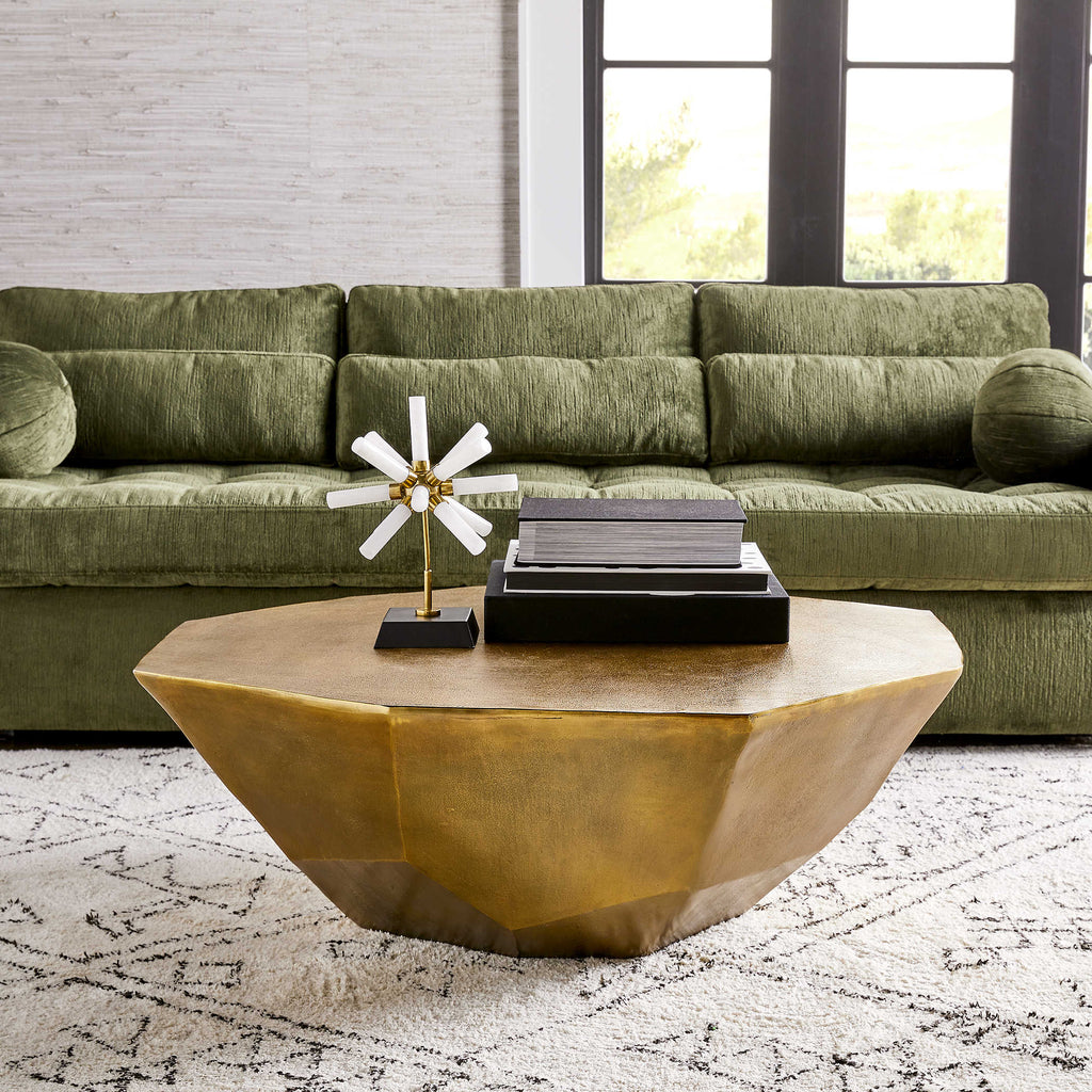 SLOPE 90 INCH SOFA - MARTINI OLIVE ANTIQUE VELVET