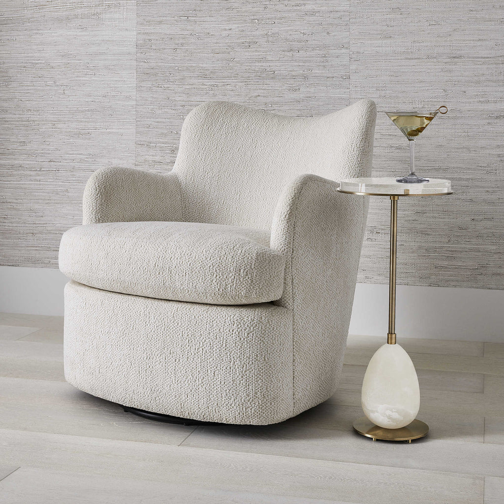 Chit Chat Swivel Chair - Cuddly Cream