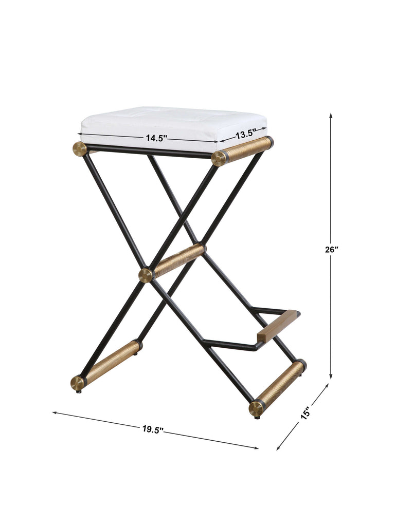 X Marks the Spot Counter Stool