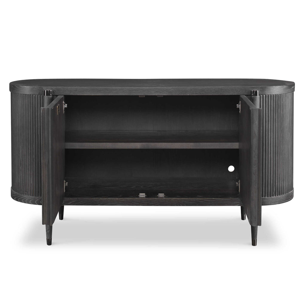 Tambour Cabinet - Black Ceruse