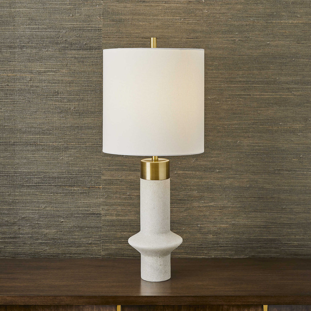 Edge Table Lamp, White