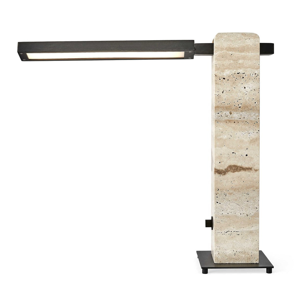 Director Table Lamp - Travertine