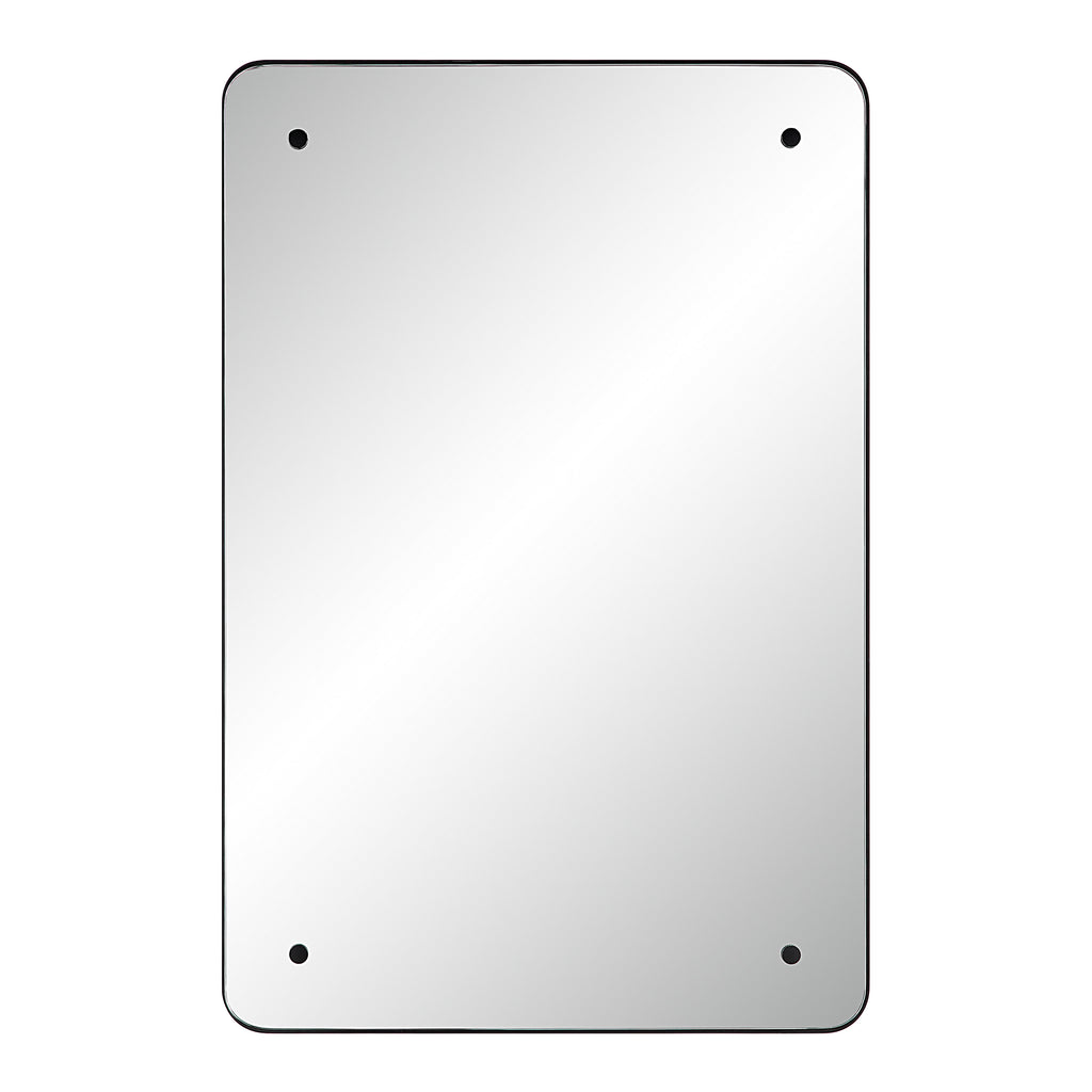 Aine 36" Tall Rectangular Mirror, Matte Black