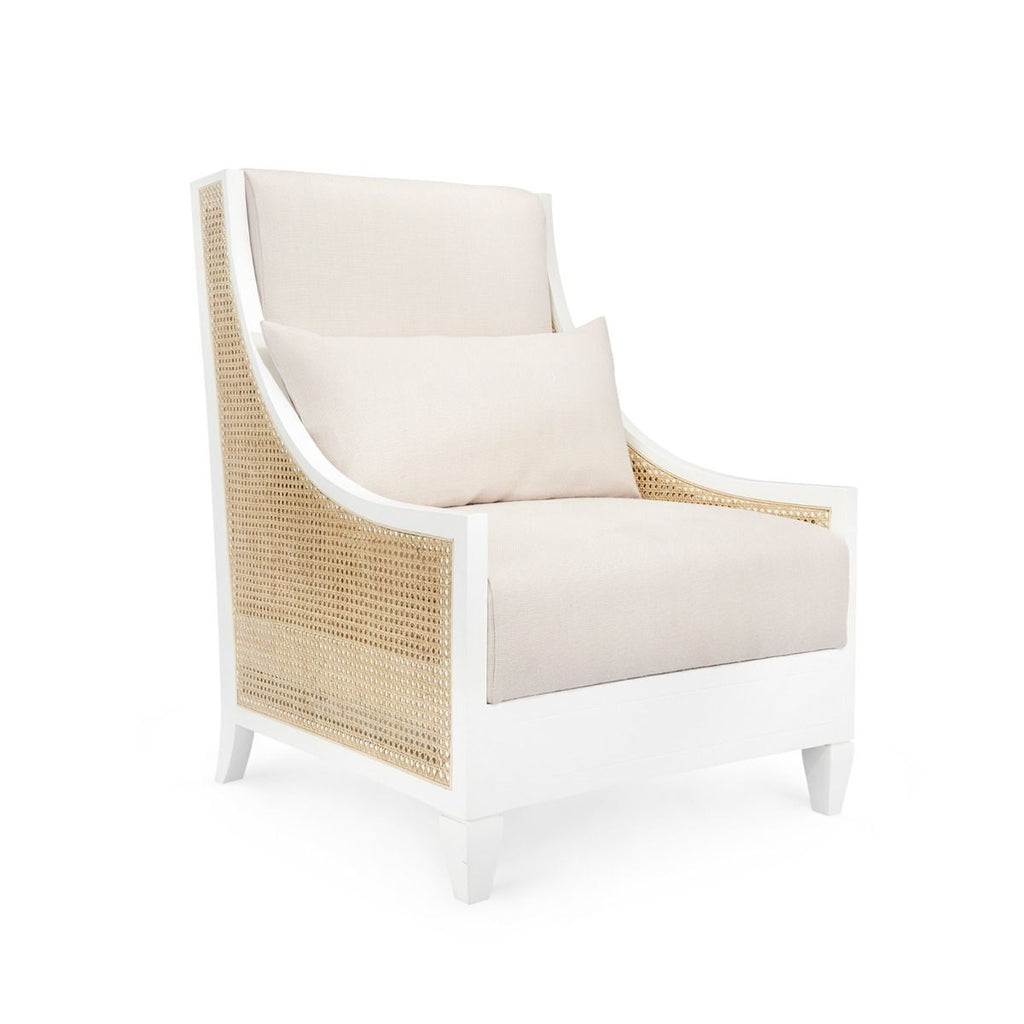 Raleigh Club Chair - Eggshell White